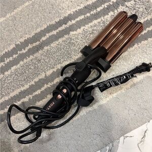 FOXYBAE Triple Barrel Curling Iron - Rose Gold & Black